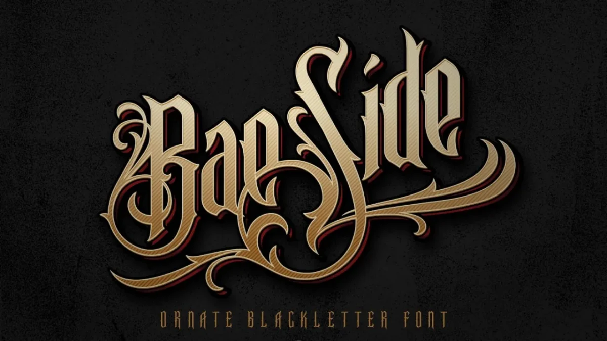 BaeSide Ornate Blackletter Font