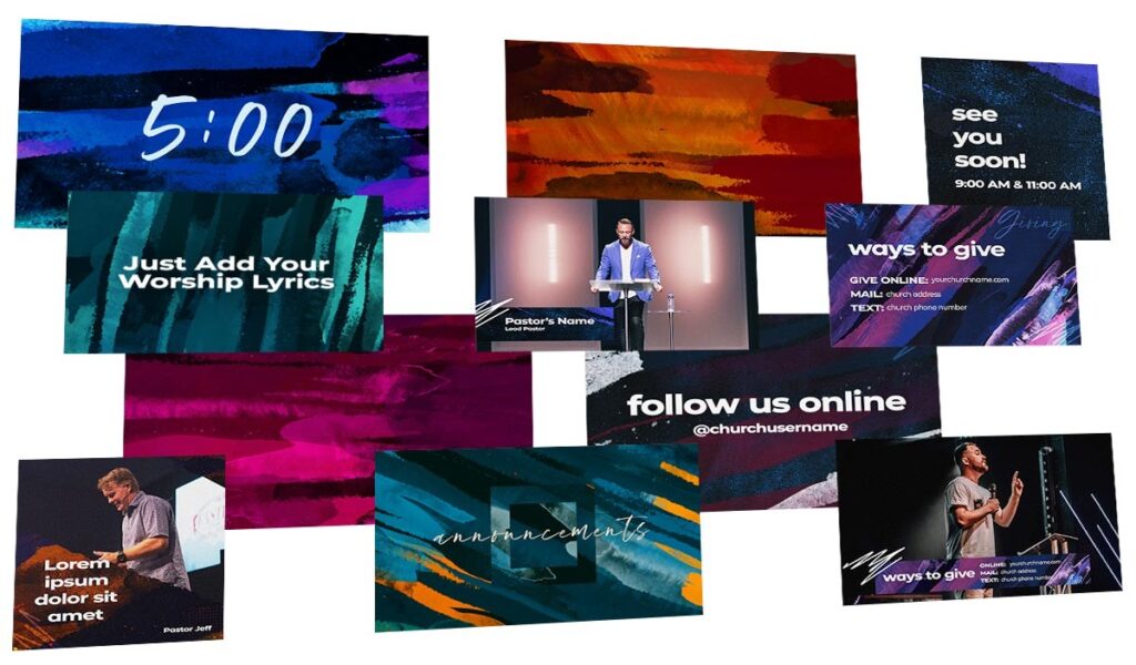Church motion graphics and Church worship media for free