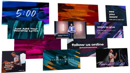 Church motion graphics and Church worship media for free