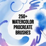 250+ Watercolor Procreate Brushes From Creative Fabrica!