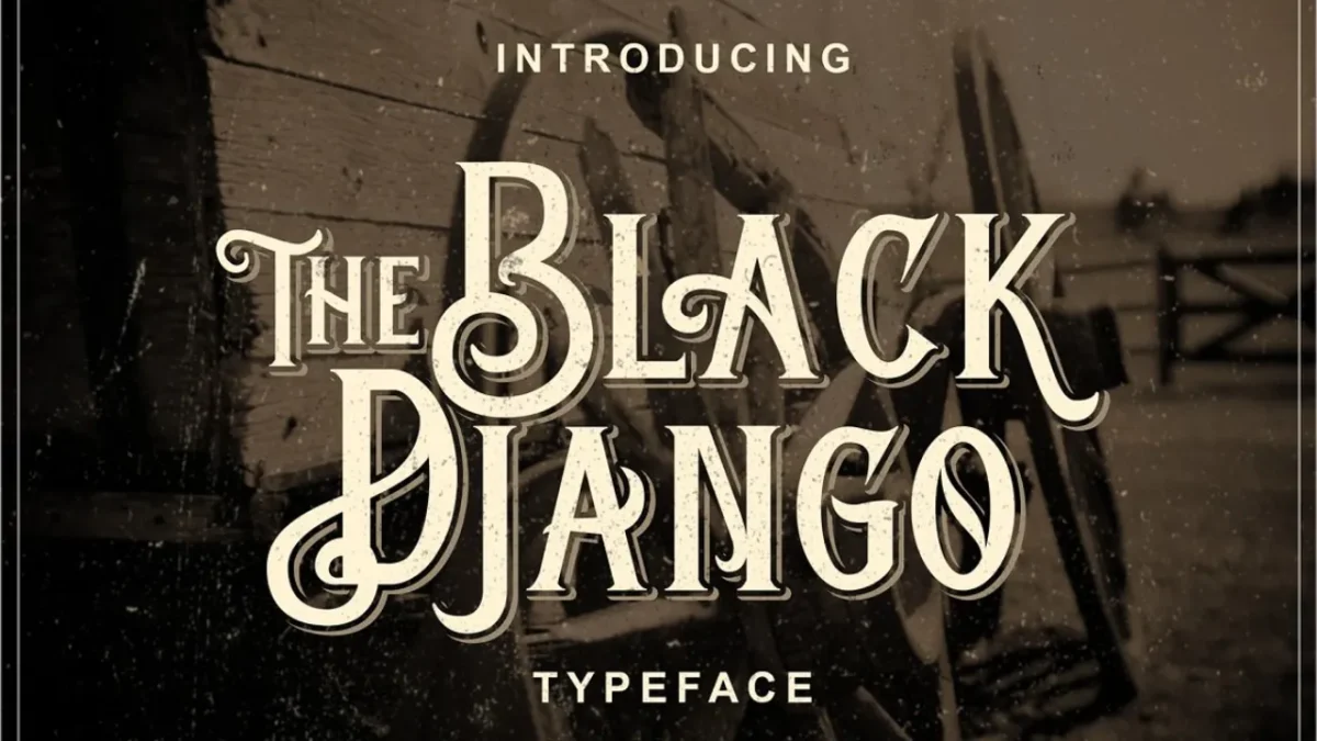 Black Django Typeface
