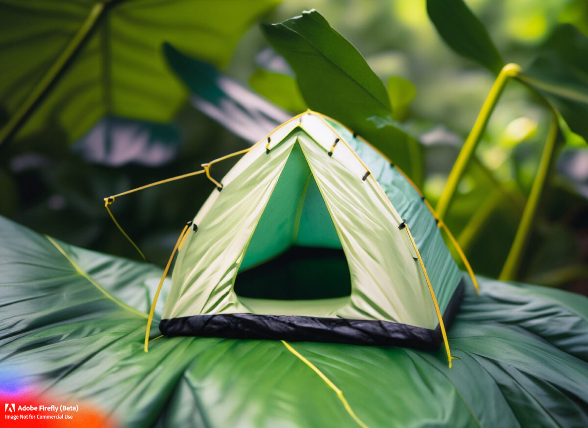 8 Miniature Camping Tent Photos Generated in Adobe Firefly Ai!