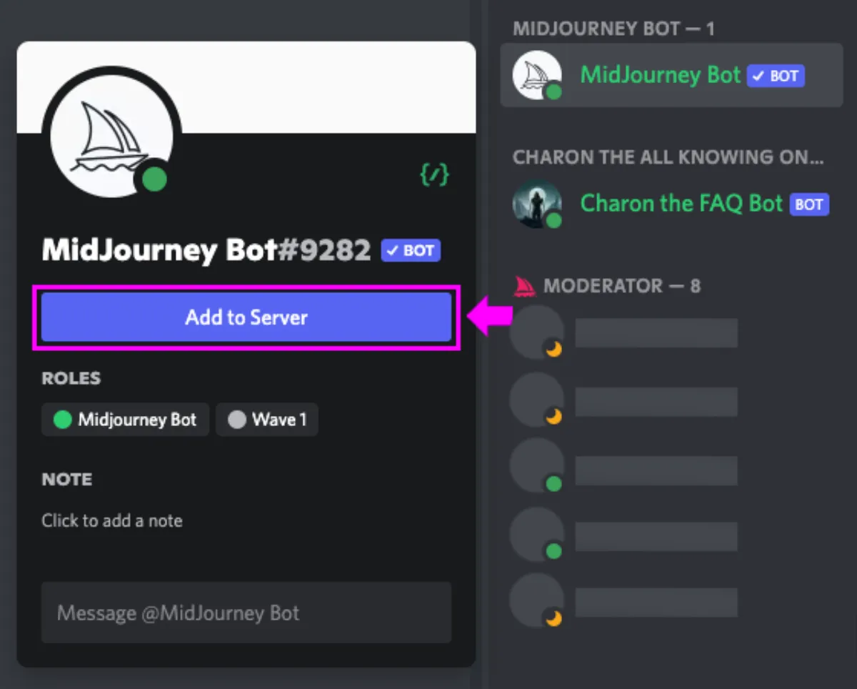 How to Invite Midjourney Bot To Private Server and Manage It