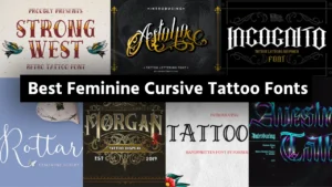 Feminine Cursive Tattoo Fonts