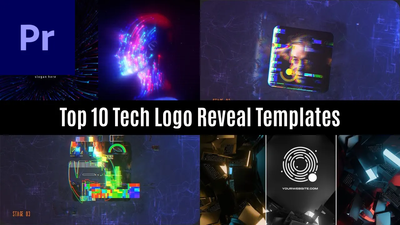 Top 10 Premiere Pro Tech Logo Reveal Templates For Tech Brands