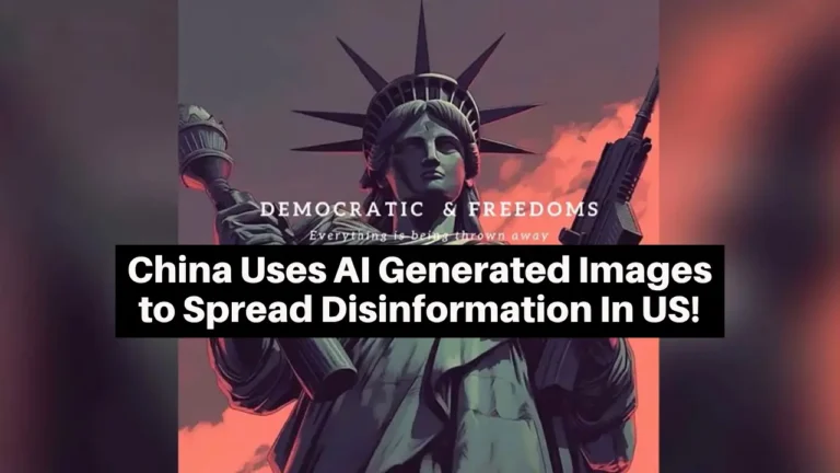China Uses AI Generated Images to Spread Disinformation In US