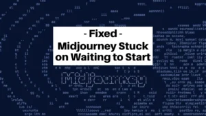 Midjourney Stuck on Waiting to Start