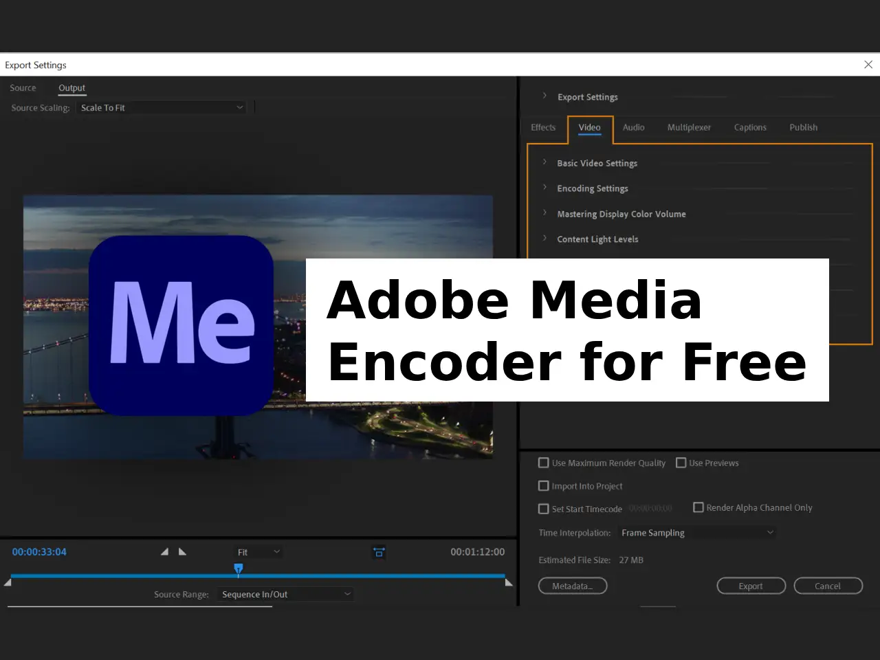 Adobe Media Encoder for Mac Free