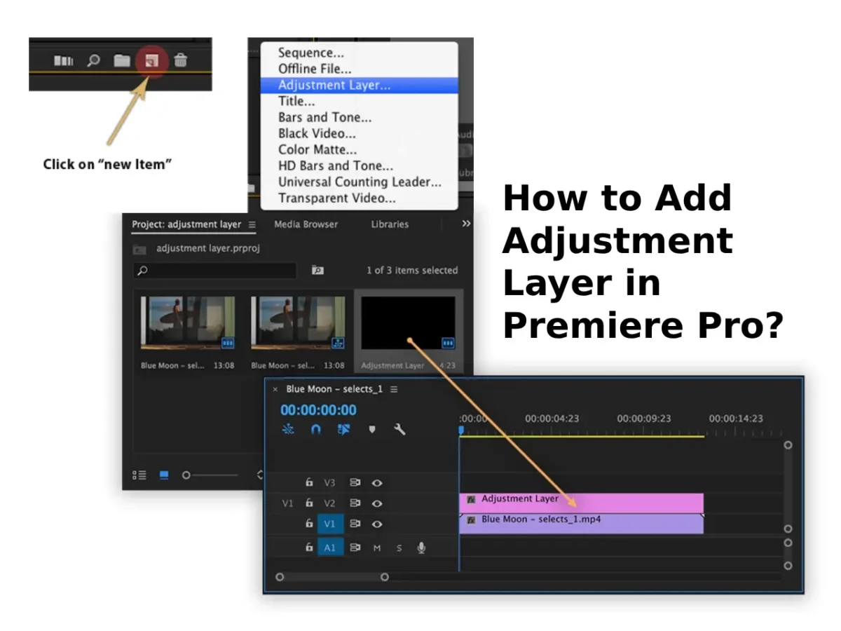 How to Add Adjustment Layer in Premiere Pro