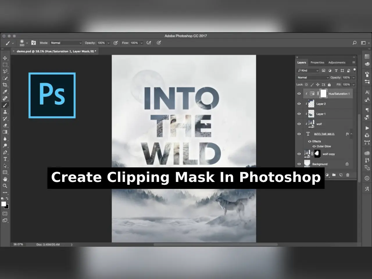 How to Create Clipping Mask Photoshop
