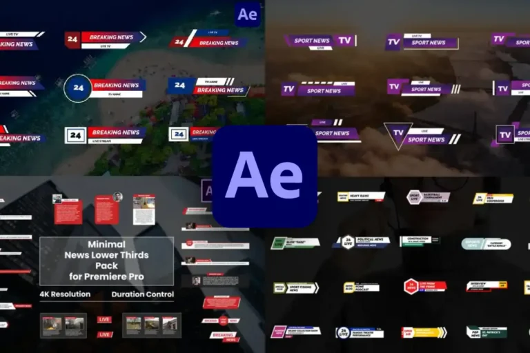 10 Best After Effects Line News Templates Free