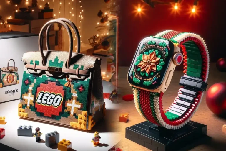 Ai-Generated Lego X Hermès Products in Christmas Theme