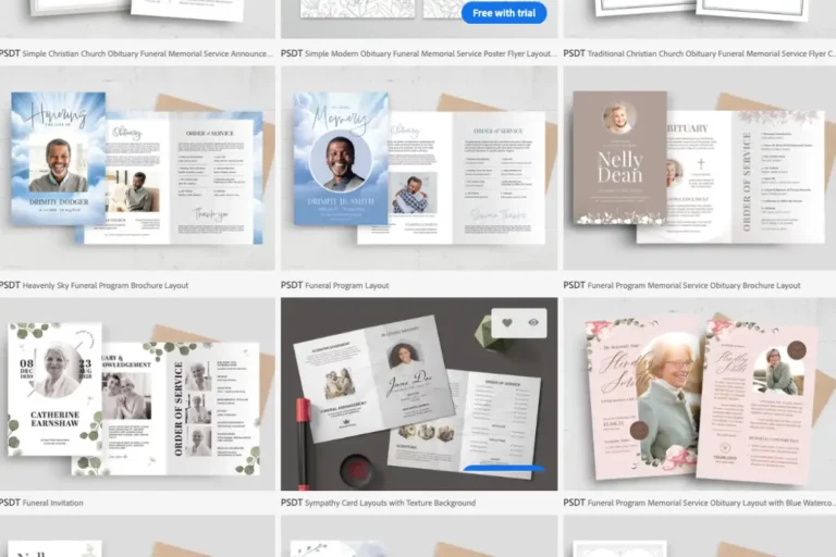 40 Day Memorial Service eMag PSD Template Available to Download