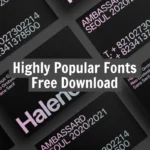 Highly Popular Fonts Free Download