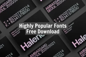 Highly Popular Fonts Free Download