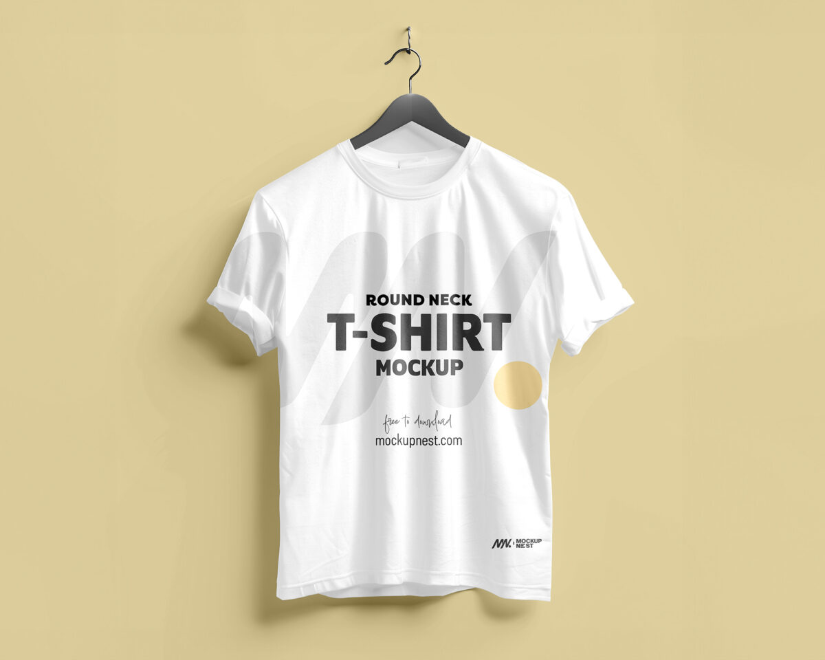 Hanging T Shirt Mockup