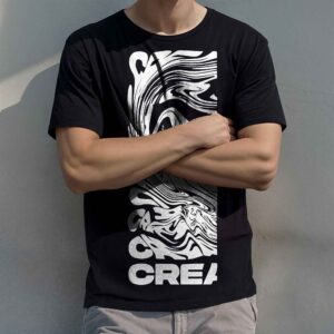Male Black T shirt Mockup
