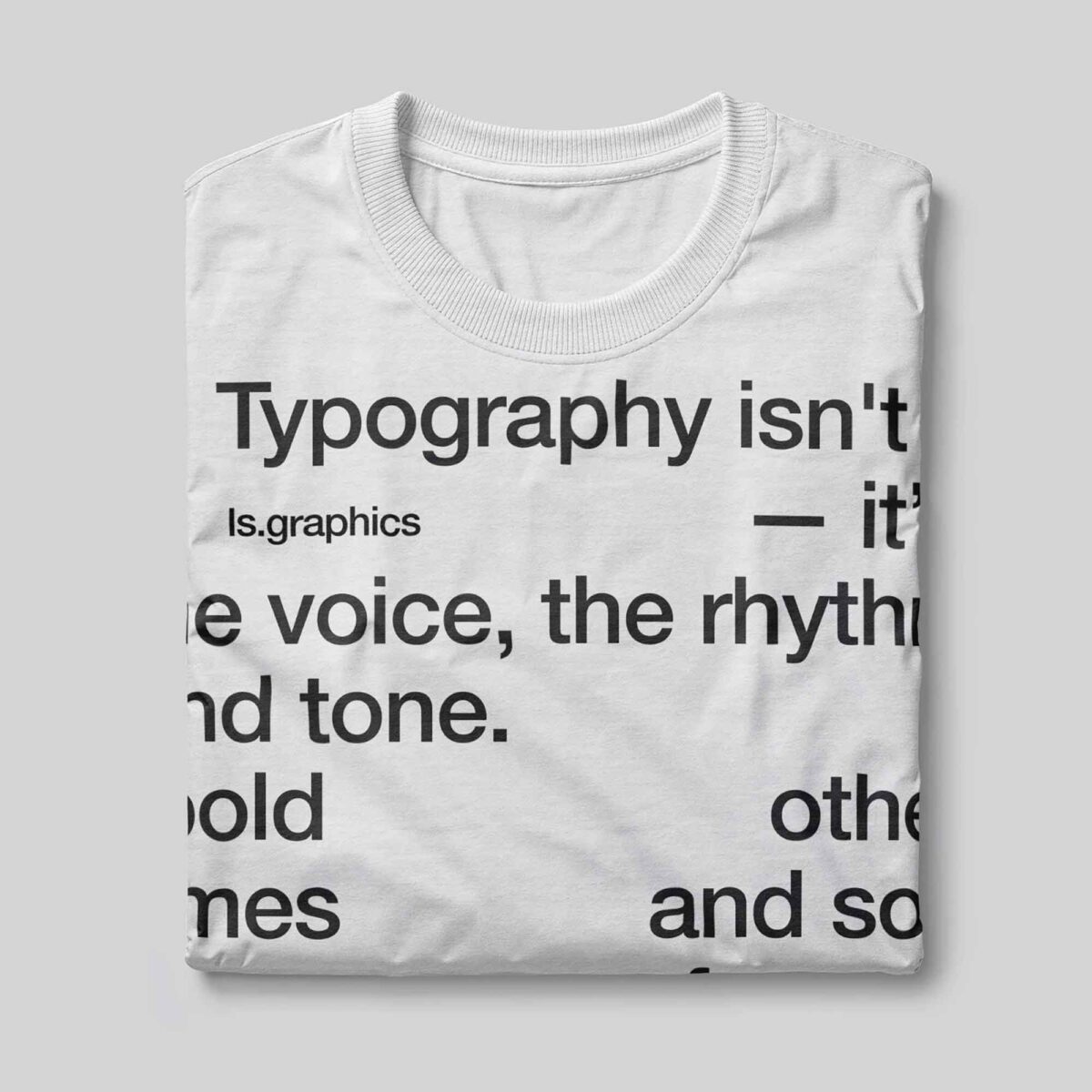 Minimal Folded T Shirt Mockup PSD