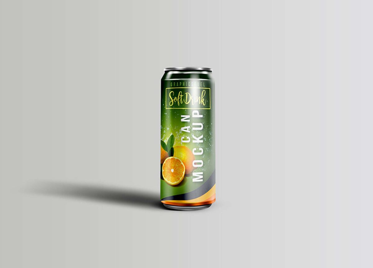 Soft Drink Can Mockup