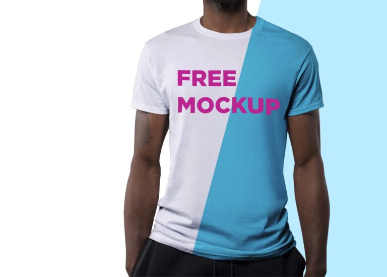 Free Photorealistic T-Shirt Mockup (PSD)