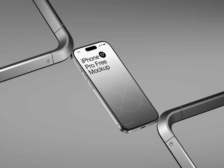 iPhone 17 Pro Minimal Mockup