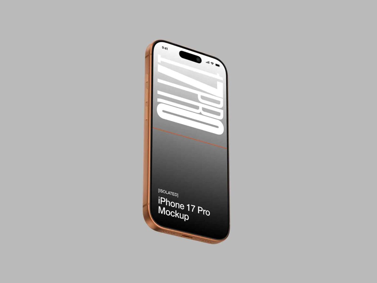 Floating iPhone 17 Pro mockup