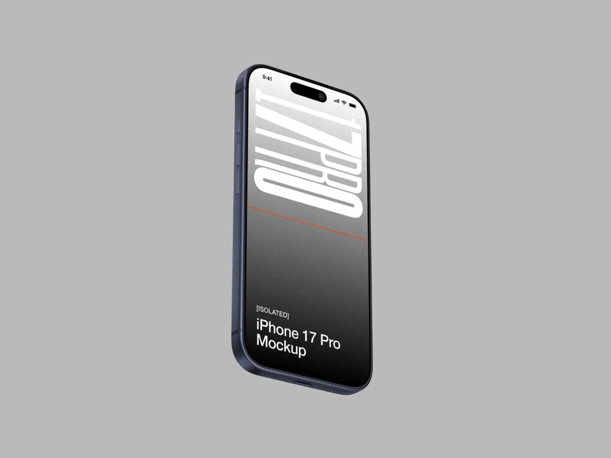 Floating iPhone 17 Pro mockup