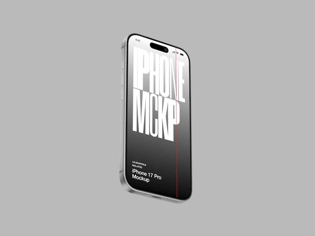 Floating iPhone 17 Pro mockup