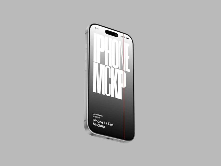 Floating iPhone 17 Pro mockup
